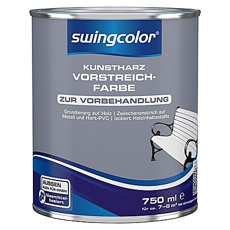 swingcolor Vorstreichfarbe Kunstharz (Weiß, 750 ml, Lösemittelbasiert)