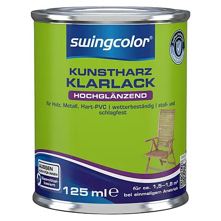 swingcolor  Klarlack Kunstharz für Außen