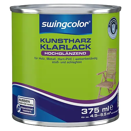 swingcolor  Klarlack Kunstharz für Außen
