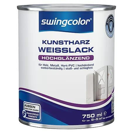 swingcolor Weißlack Kunstharz