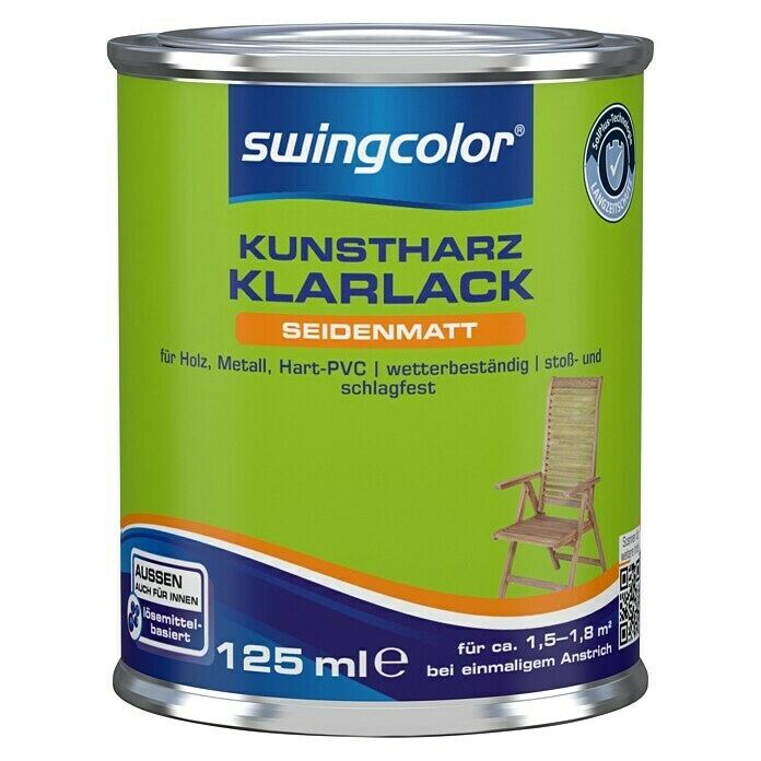 swingcolor Klarlack (Farblos, 125 ml, Seidenmatt)