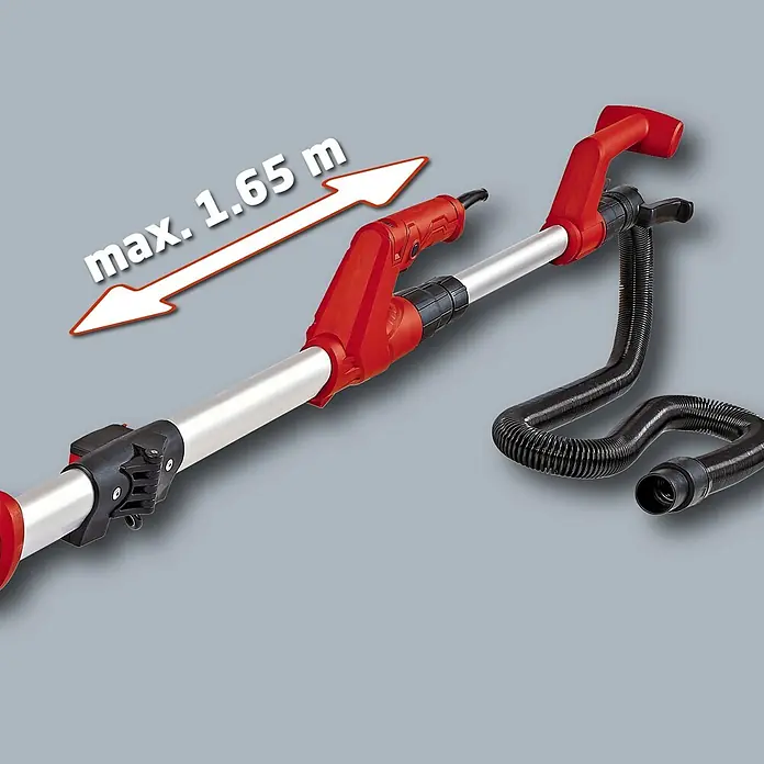 Einhell Wand- & Deckenschleifer TC-DW 225 - 600 W, Durchmesser Schleifscheibe: 225 mm - Aufnahme des Einhell Trockenbauschleifers mit Absaugfunktion, ideal für staubfreies Schleifen von Wänden und Decken.