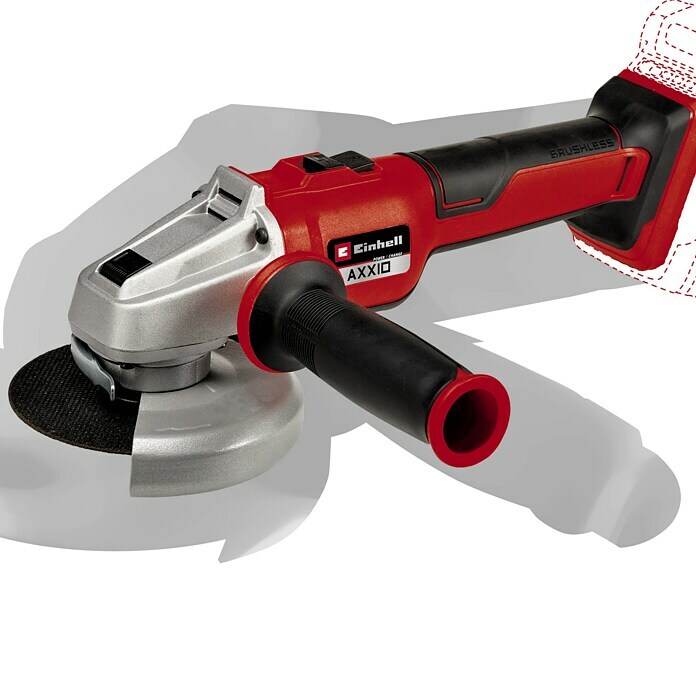 Einhell Professional Power X-Change 18V Amoladora angular de batería Axxio 18/125 Q (Sin batería, Diámetro disco: 125 mm, 8.500 r.p.m.) | BAUHAUS