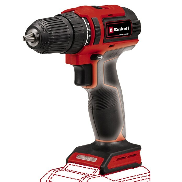 Einhell Power X-Change 18V Taladro atornillador de batería TE-CD 18/40 Li BL (18 V, Sin batería, 40 Nm) | BAUHAUS