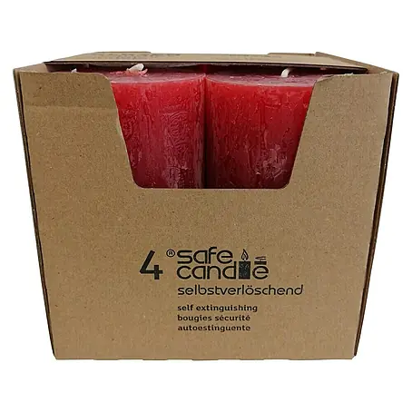 Stumpenkerzen-Set Rustic Safe Candle