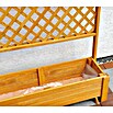 Promadino Pflanzkasten Romantica (Außenmaß (L x B x H): 120 x 38 x 210 cm, Holz, Honigbraun) | BAUHAUS