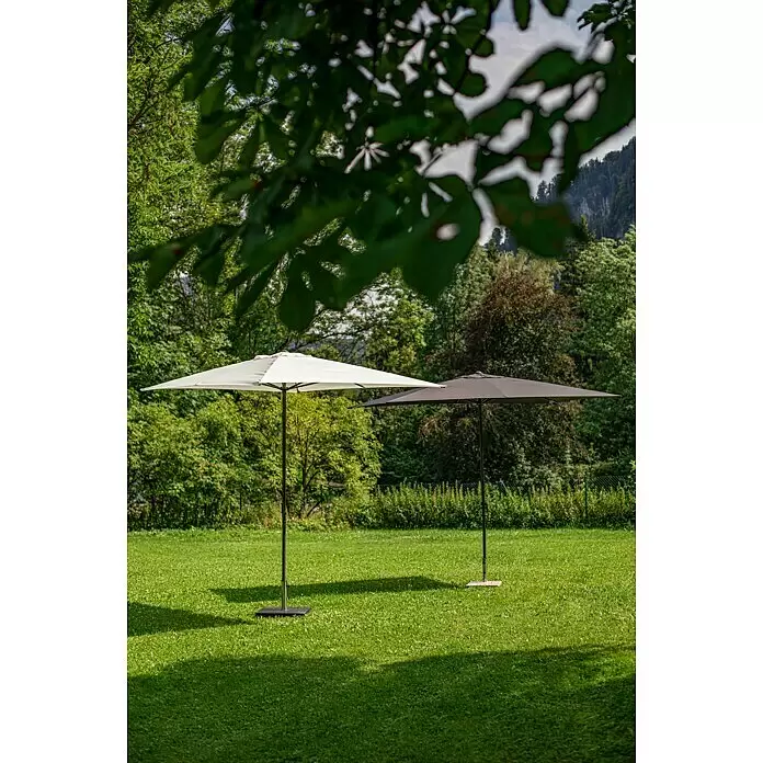 Sunfun Marktschirm Venetien II - Anthrazit, Bespannungsmaß (L x B): 300 x 200 cm - Stimmungsaufnahme