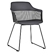 Sunfun Gartenmöbel-Set Maja/Annika (5 -tlg., Glas, Anthrazit/Black/Dark Grey, Tischplatte ausziehbar) | BAUHAUS