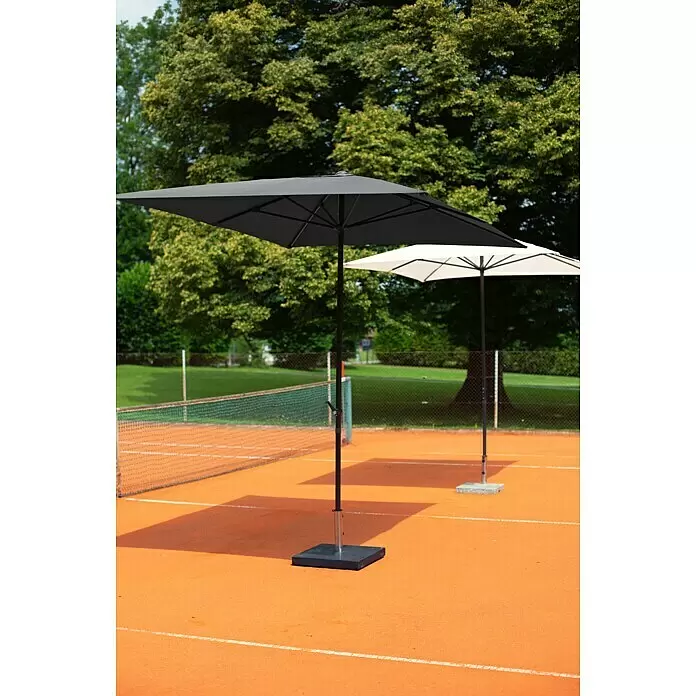 Sunfun Marktschirm Venetien II - Anthrazit, Bespannungsmaß (L x B): 300 x 200 cm - Stimmungsaufnahme