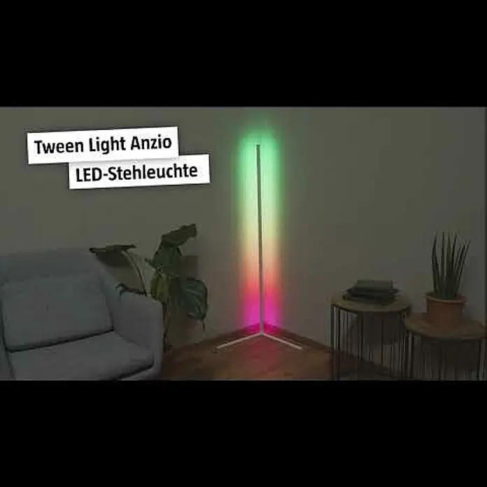 Tween Light LED-Stehleuchte Anzio - 19 W, Höhe: 140 cm, Weiß, RGB - Tween Light LED-Stehleuchte Anzio