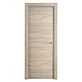 Solid Elements Pack puerta de interior Roble Gris con manilla R-707 S (72,5 x 203 cm, Izquierda, Roble Gris, Macizo)