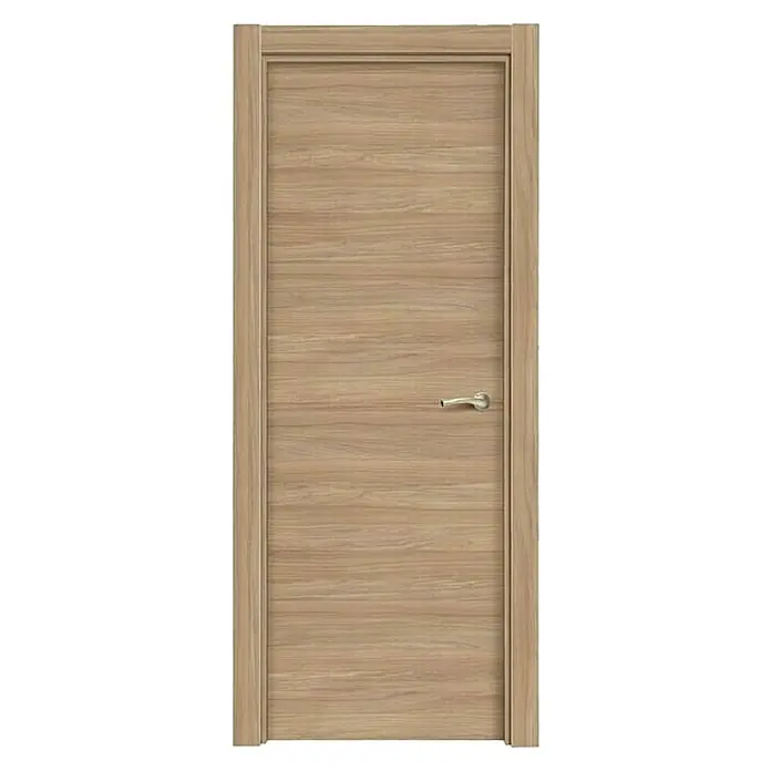 Solid Elements Pack puerta de interior Roble Urban con manilla R-707 S - 62,5 x 203 cm, Apertura según normativa: Izquierda, Roble claro - Elegante puerta de madera con una fina veta y una manija moderna. Perfecto para un hogar elegante con un toque de belleza natural.