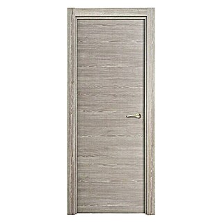 Solid Elements Pack puerta de interior Roble Finlandés con manilla R-707 S (82,5 x 203 cm, Izquierda, Roble oscuro, Macizo)