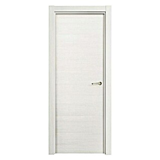 Solid Elements Pack puerta de interior Fresno Eslovenia con manilla R-707 S (82,5 x 203 cm, Izquierda, Blanco, Macizo)