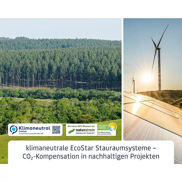 EcoStar EckregalL x B: 62,2 x 62,2 cm, Passend für: EcoStar Gerätehäuser