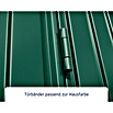 EcoStar Gerätehaus Trend-S Typ 1 (Außenbreite inkl. Dachüberstand: 258,8 cm, Außentiefe inkl. Dachüberstand: 121,3 cm, Moosgrün, Einzeltür) | BAUHAUS