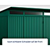 EcoStar Gerätehaus Trend-P Typ 3 (Außenbreite inkl. Dachüberstand: 312,7 cm, Außentiefe inkl. Dachüberstand: 283,4 cm, Moosgrün, Doppeltür) | BAUHAUS