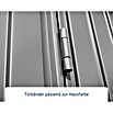 EcoStar Gerätehaus Trend-P Typ 2 (Außenbreite inkl. Dachüberstand: 247,9 cm, Außentiefe inkl. Dachüberstand: 283,4 cm, Grau, Einzeltür) | BAUHAUS