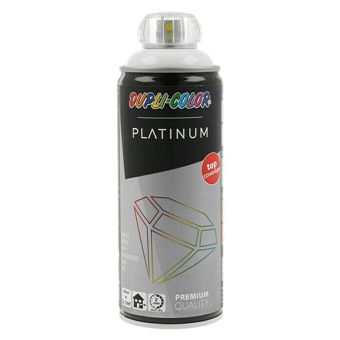 Dupli-Color Platinum Buntlack-Spray platinum RAL 9010 (Reinweiß, 400 ml, Glänzend)