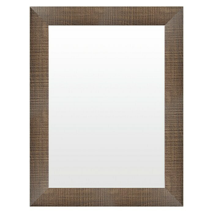 Espejo de pared Pino (65 x 85 cm, Marrón oscuro)