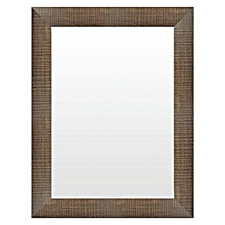 Espejo de pared Pino (65 x 85 cm, Marrón oscuro)