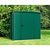 EcoStar Gerätehaus Trend-S Typ 1 (Außenbreite inkl. Dachüberstand: 258,8 cm, Außentiefe inkl. Dachüberstand: 121,3 cm, Moosgrün, Einzeltür) | BAUHAUS
