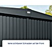 EcoStar Gerätehaus Trend-S Typ 2 (Außenbreite inkl. Dachüberstand: 258,8 cm, Außentiefe inkl. Dachüberstand: 247,7 cm, Anthrazitgrau, Doppeltür) | BAUHAUS