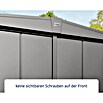 EcoStar Gerätehaus Elegant-S Typ 3 (Außenbreite inkl. Dachüberstand: 323,6 cm, Außentiefe inkl. Dachüberstand: 247,7 cm, Grau, Einzeltür) | BAUHAUS