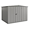 EcoStar Gerätehaus Elegant-S Typ 3 (Außenbreite inkl. Dachüberstand: 323,6 cm, Außentiefe inkl. Dachüberstand: 247,7 cm, Grau, Einzeltür) | BAUHAUS