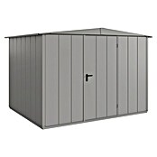 EcoStar Gerätehaus Elegant-S Typ 3 (Außenbreite inkl. Dachüberstand: 323,6 cm, Außentiefe inkl. Dachüberstand: 247,7 cm, Grau, Einzeltür) | BAUHAUS