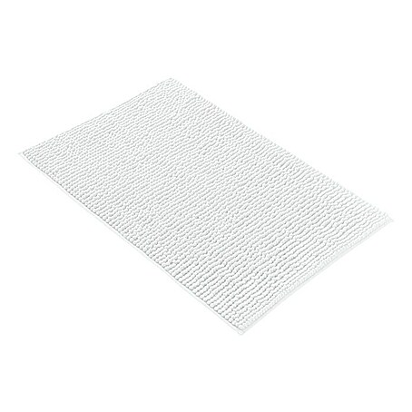 Camargue Badteppich Zottel (50 x 80 cm, Weiß, 100% Polyester)