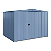 EcoStar Gerätehaus Elegant-S Typ 3 (Außenbreite inkl. Dachüberstand: 323,6 cm, Außentiefe inkl. Dachüberstand: 247,7 cm, Taubenblau, Einzeltür) | BAUHAUS