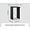 EcoStar Kaminholzregal Elegant-V Typ 1 (Metall, Anthrazitgrau) | BAUHAUS