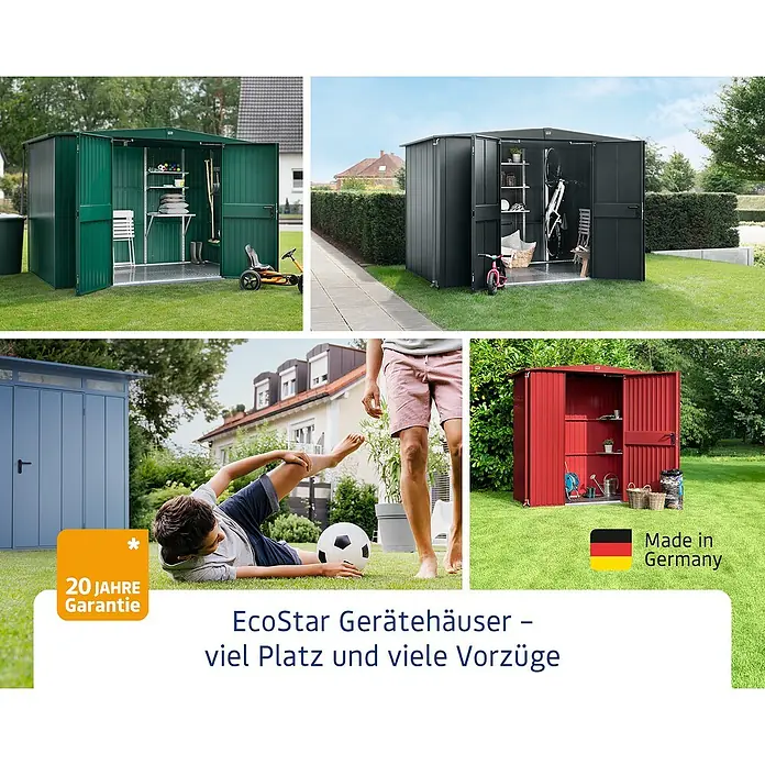 EcoStar Gasdruckfeder - Passend für: EcoStar Gerätehäuser - Verschiedene Ausführungen des EcoStar Gerätehauses für den Garten.