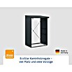 EcoStar Kaminholzregal Elegant-V Typ 1 (Metall, Anthrazitgrau) | BAUHAUS