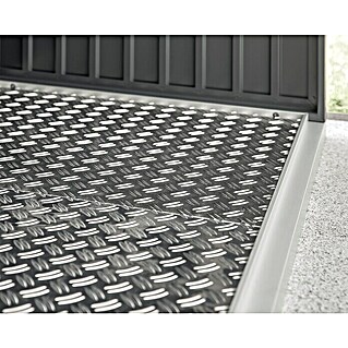 EcoStar Bodenplatte Riffelblechboden Typ2 (Passend für: EcoStar Kaminholzregal Typ 2, Aluminium)