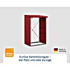 EcoStar Kaminholzregal Elegant-V Typ 1 (Metall, Purpurrot) | BAUHAUS