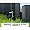 EcoStar Regenfallrohr-Set (Passend für: EcoStar Gerätehäuser, Anthrazitgrau) | BAUHAUS