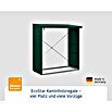 EcoStar Kaminholzregal Trend-V Typ 2 (Metall, Moosgrün) | BAUHAUS