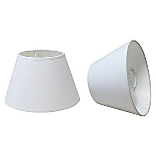 Idp Lampshades Pantalla de lámpara Cónica (Ø x Al: 30 x 20 cm, Blanco)