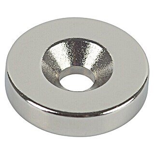 Fix-o-moll Magnet Neodym mit Senkbohrung (Rund, Durchmesser: 18 mm)