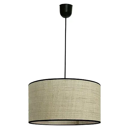 Idp Lampshades Fine negra Lámpara colgante redonda