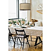Idp Lampshades Fine negra Lámpara colgante redonda (40 W, Ø x Al: 38 x 20 cm, Crema/Negro, E27) | BAUHAUS