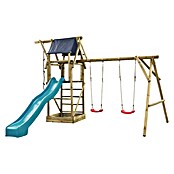 Swing King Kinderspielturm Niels (L x B x H: 500 x 380 x 290 cm, Holz/ Türkis) | BAUHAUS