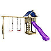 Swing King Kinderspielturm Jonas (Holz/ Violet) | BAUHAUS