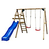 Swing King Kinderspielturm Celina (L x B x H: 330 x 280 x 245 cm, Holz/ Blau) | BAUHAUS