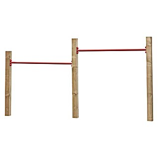 Swing King Turnstange (280 x 240 cm, Holz/ Rot)