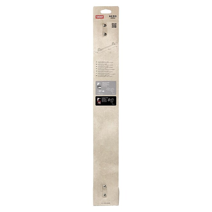 Tatay Nero Toallero de barra (Ancho: 60 cm, Negro) | BAUHAUS
