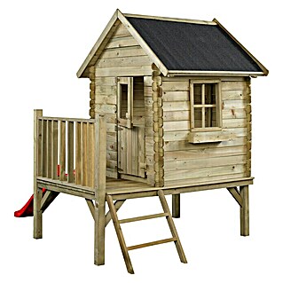 Swing King Spielhaus Camilla (L x B x H: 184 x 177 x 210 cm, Holz, Holz/ Rot)