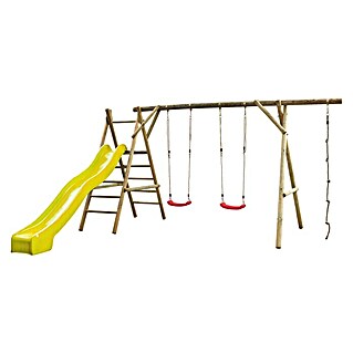 Swing King Kinderspielturm Noortje (L x B x H: 375 x 450 x 220 cm, Holz/ Gelb)